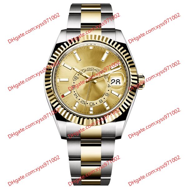 highquality men's watch 2813 sports automaton 326933 watch 42mm gold dial stainless steel strap sapphire glass 326935 business watches, Slivery;brown
highquality men's watch 2813 sports automaton 326933 watch 42mm gold dial stainless steel strap sapphire glass 326935 business watches, Slivery;brown