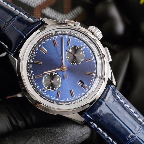 watch mens watches mechanical movement 42mm leather strap sapphire waterproof design wristwatch stravagante needle clasp, Slivery;brown
watch mens watches mechanical movement 42mm leather strap sapphire waterproof design wristwatch stravagante needle clasp, Slivery;brown