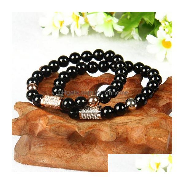 charm bracelets powerf jewelry wholesale 8mm black onyx stone with exquisite micro inlay clear cz rec tube bracelet drop delivery bra dhsuz, Golden;silver
charm bracelets powerf jewelry wholesale 8mm black onyx stone with exquisite micro inlay clear cz rec tube bracelet drop delivery bra dhsuz, Golden;silver