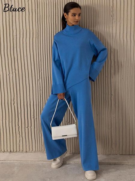 womens two piece pants autumn women solid turtleneck knitted sweater set irregular high waist wide leg office ladies fashion tracksuit 22111, White
womens two piece pants autumn women solid turtleneck knitted sweater set irregular high waist wide leg office ladies fashion tracksuit 22111, White