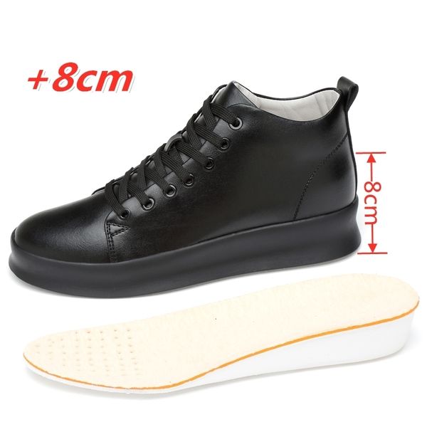 height increasing shoes all black men's leather casual increase simple pure sneakers fashion breathable flats 221118, Black;white
height increasing shoes all black men's leather casual increase simple pure sneakers fashion breathable flats 221118, Black;white