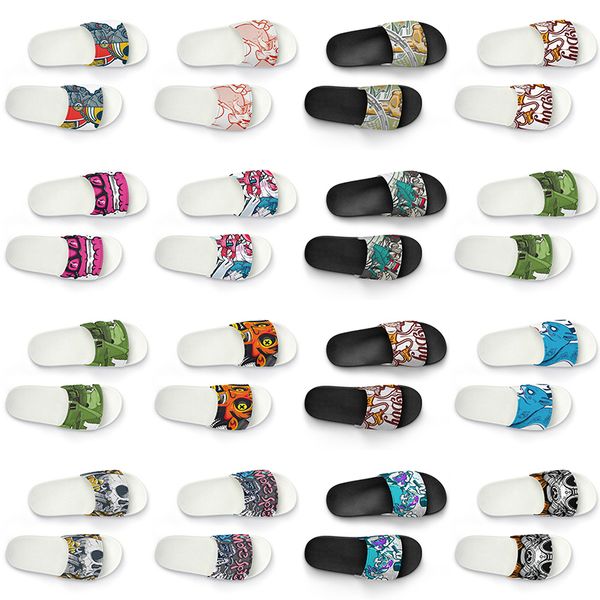 men women custom slippers shoes artoon animal design diy word black white blue red mens trainer 309
men women custom slippers shoes artoon animal design diy word black white blue red mens trainer 309