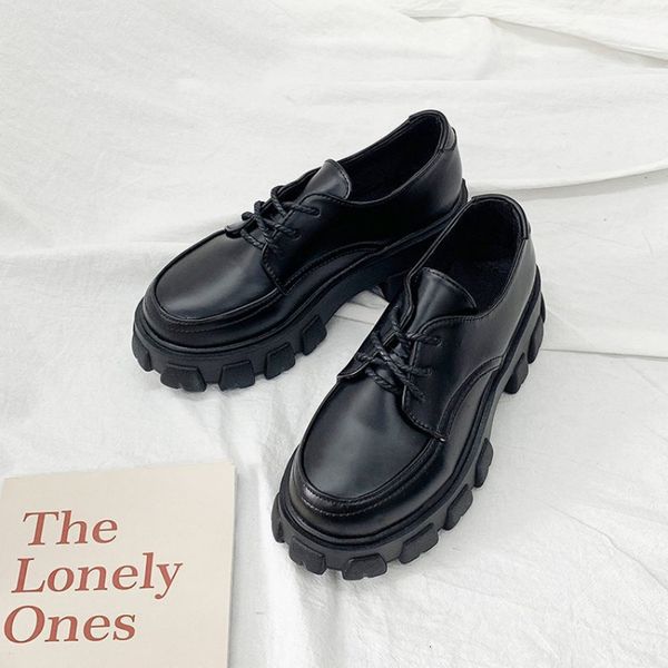 dress shoes ladies leather platform heel women luxury brand oxford casual s flats zapatos de mujer 221118, Black
dress shoes ladies leather platform heel women luxury brand oxford casual s flats zapatos de mujer 221118, Black