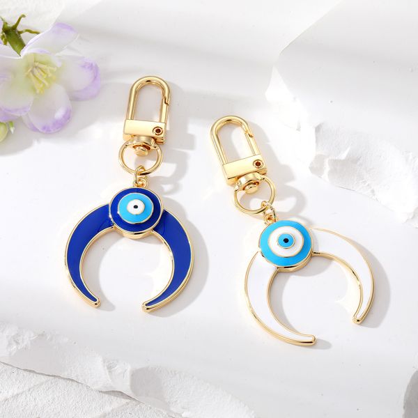 enamel moon evil eye keychains key rings lucky turkish blue eye bag car keyring accessories jewelry, Slivery;golden
enamel moon evil eye keychains key rings lucky turkish blue eye bag car keyring accessories jewelry, Slivery;golden