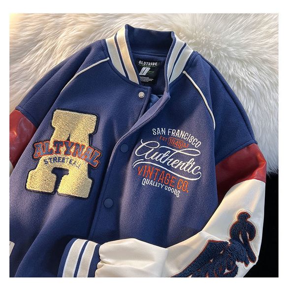 women's jackets baseball uniform couple loose streetwear vintage retro letter embroidery jackets coats women's street trend allmat, Black;brown
women's jackets baseball uniform couple loose streetwear vintage retro letter embroidery jackets coats women's street trend allmat, Black;brown