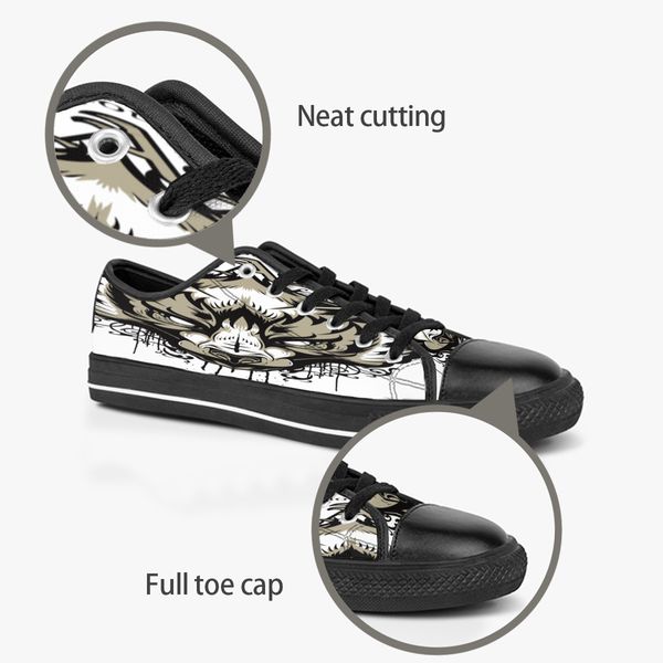 custom shoes classic canvas low cut skateboard casual triple black accept customization uv printing low mens womens sports sneakers breathab
custom shoes classic canvas low cut skateboard casual triple black accept customization uv printing low mens womens sports sneakers breathab
