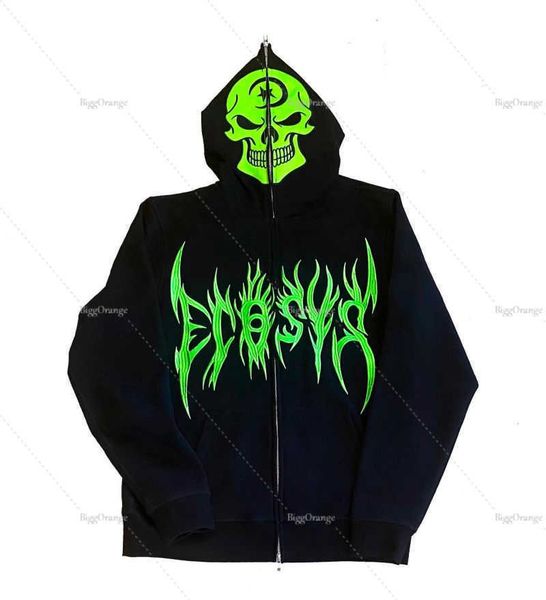 men's hoodies sweatshirts fluorescent green skull pattern clothes teens streetwear oversized anime hoodie men harajuku zip sweatshirt y, Black
men's hoodies sweatshirts fluorescent green skull pattern clothes teens streetwear oversized anime hoodie men harajuku zip sweatshirt y, Black