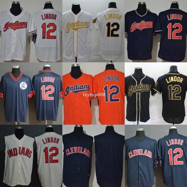 custom college wear 2 francisco lindor cleveland baseball jerseys gold edition mens /women 100 %embroidery stitched high quali, Black
custom college wear 2 francisco lindor cleveland baseball jerseys gold edition mens /women 100 %embroidery stitched high quali, Black