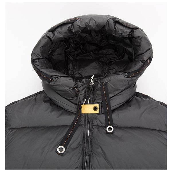 women parkas hooded down thickened in winter windproof and warm zippers duck down, Black
women parkas hooded down thickened in winter windproof and warm zippers duck down, Black