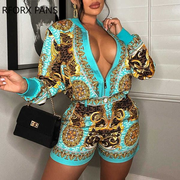 women's two piece pants women chic elegant all over print with vintage pattern long sleeves jacket short sets t221012, White
women's two piece pants women chic elegant all over print with vintage pattern long sleeves jacket short sets t221012, White