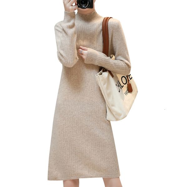 casual dresses 100 pure wool winter warm vintage loose knee pregnant woman cashmere knitted dresses straight korean long sleeve sweater dres, Black;gray
casual dresses 100 pure wool winter warm vintage loose knee pregnant woman cashmere knitted dresses straight korean long sleeve sweater dres, Black;gray