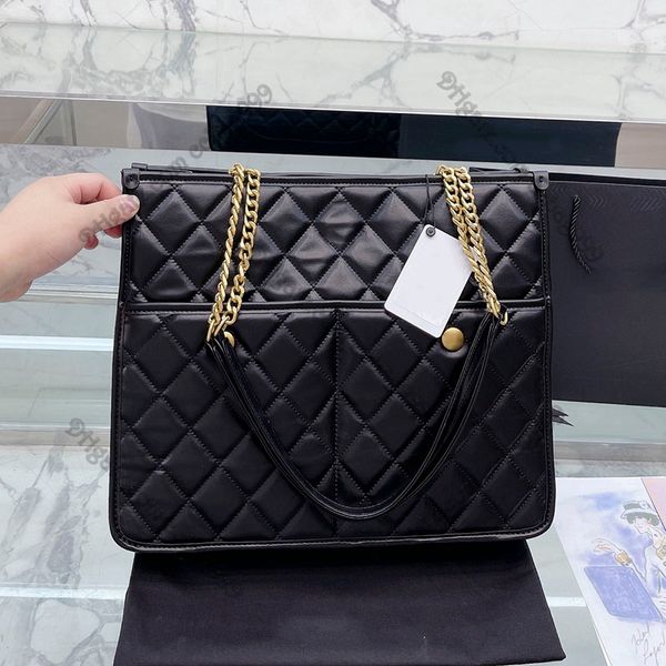 vintage french designer jumbo shopping bags black genuine leather diamond pattern totes luxury handbags lager capacity multi pochette double
vintage french designer jumbo shopping bags black genuine leather diamond pattern totes luxury handbags lager capacity multi pochette double