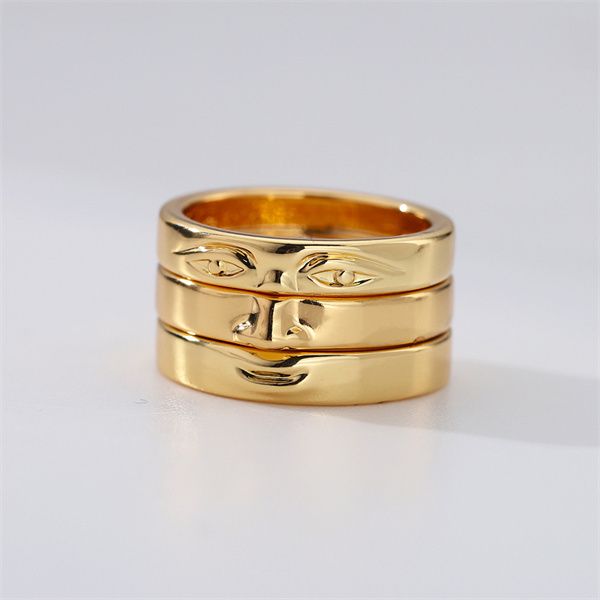 fashion david eye band rings women's gold plated retro face triple finger ring set handmade new christmas emo jewelry ab1060, Silver
fashion david eye band rings women's gold plated retro face triple finger ring set handmade new christmas emo jewelry ab1060, Silver