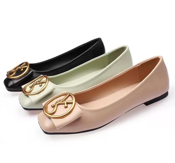 classic flats casual shoes women metal letters slippers comfort shallow square toe for lady flat shoes, Black
classic flats casual shoes women metal letters slippers comfort shallow square toe for lady flat shoes, Black