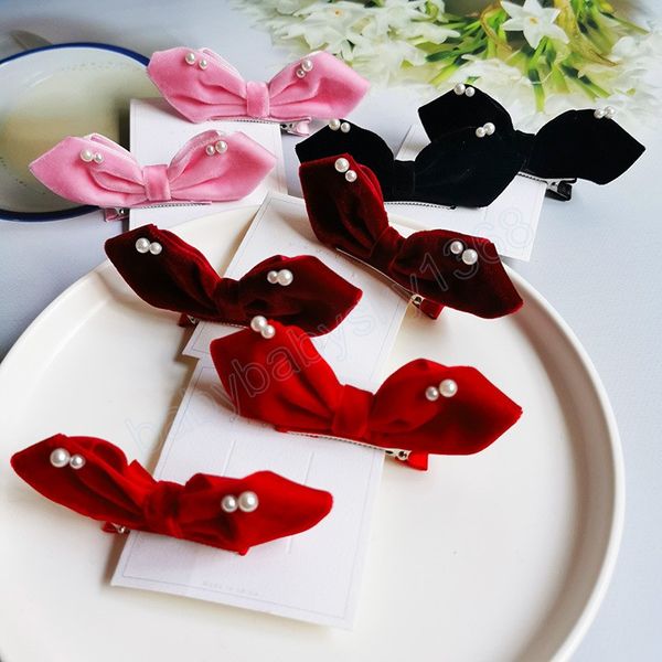 2pcs/set black bow hair clips for girls kawaii barrettes cute hair accessoires kids solid color pearl woman hairpins hairgrip, Slivery;white
2pcs/set black bow hair clips for girls kawaii barrettes cute hair accessoires kids solid color pearl woman hairpins hairgrip, Slivery;white