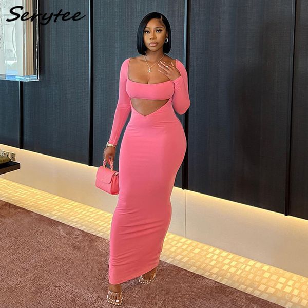 serytee women hollow out bodycon maxi dress long sleeve square neck cocktail dresses black outfits party robe cloth 2022 women's clothi, Black;gray
serytee women hollow out bodycon maxi dress long sleeve square neck cocktail dresses black outfits party robe cloth 2022 women's clothi, Black;gray