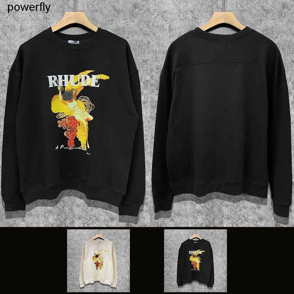 men's hoodies designer sweatshirts street fashion rhude new loose casual pullover round neck sweater fashion hoodie, Black
men's hoodies designer sweatshirts street fashion rhude new loose casual pullover round neck sweater fashion hoodie, Black