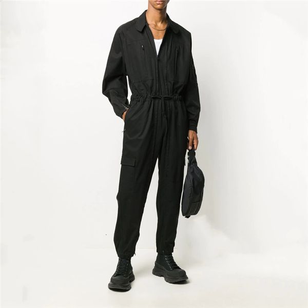 men's pants s6xl style handsome loose romper small foot long sleeve jumpsuit for young men middle and high waist trouser suit 221119, Black
men's pants s6xl style handsome loose romper small foot long sleeve jumpsuit for young men middle and high waist trouser suit 221119, Black
