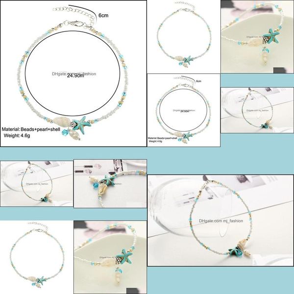 anklets conch starfish pearl bead chain anklets bracelets beach foot fashion jewelry for women drop delivery dhh8l, Red;blue
anklets conch starfish pearl bead chain anklets bracelets beach foot fashion jewelry for women drop delivery dhh8l, Red;blue