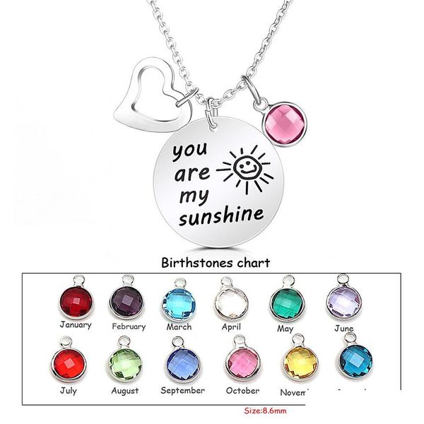 pendant necklaces engraved letters necklace you are my sunshine birthstone pearl charms pendants heart necklaces for wo dhhbu, Silver
pendant necklaces engraved letters necklace you are my sunshine birthstone pearl charms pendants heart necklaces for wo dhhbu, Silver