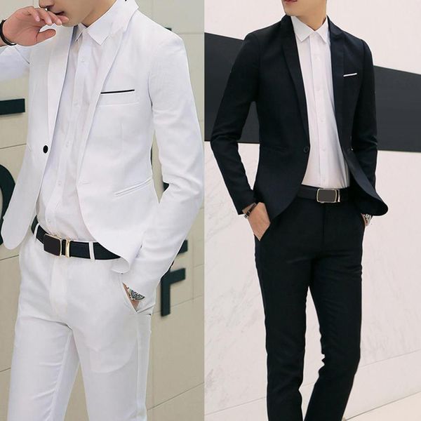 men's suits blazers men wedding suit set 1set male blazers slim fits suit for men costume business formal classic black costume 221119, White;black
men's suits blazers men wedding suit set 1set male blazers slim fits suit for men costume business formal classic black costume 221119, White;black