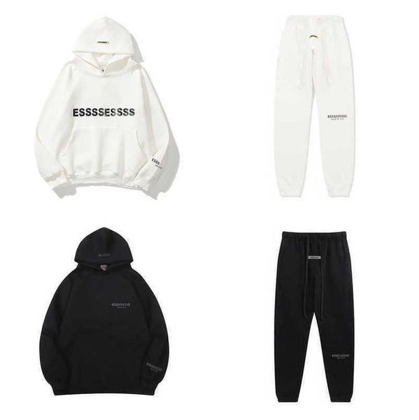 men's luxury brand tracksuits sweatshirts letter essss hoodies men women sportswear pants suit hooded sweater casual pullover couple h, Black
men's luxury brand tracksuits sweatshirts letter essss hoodies men women sportswear pants suit hooded sweater casual pullover couple h, Black