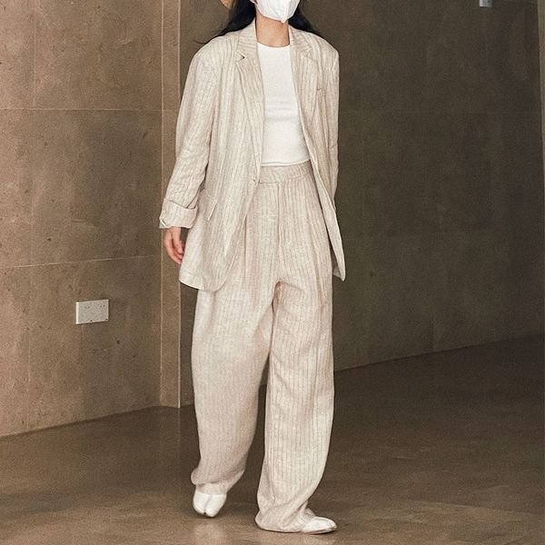 women's suits blazers spring summer casual striped pocket decorated loose jacket blazer 221119, White;black
women's suits blazers spring summer casual striped pocket decorated loose jacket blazer 221119, White;black