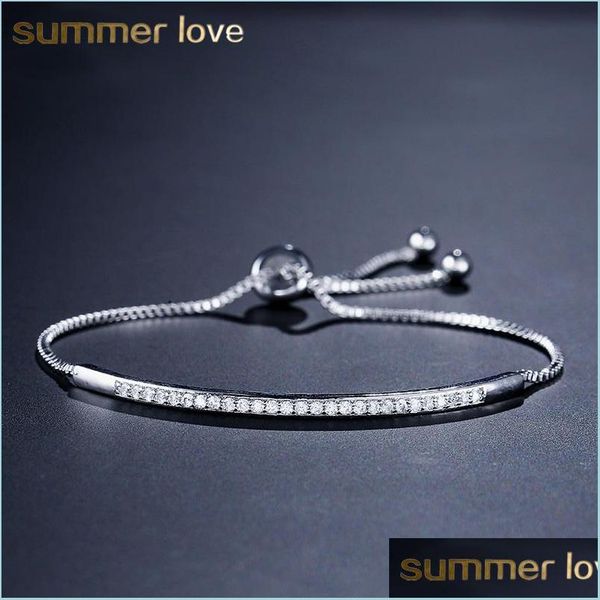 charm bracelets fashion gold bracelet for women girl dainty bar slider bracelets cz zircon charm party jewelry gifts drop delivery dht6z, Golden;silver
charm bracelets fashion gold bracelet for women girl dainty bar slider bracelets cz zircon charm party jewelry gifts drop delivery dht6z, Golden;silver
