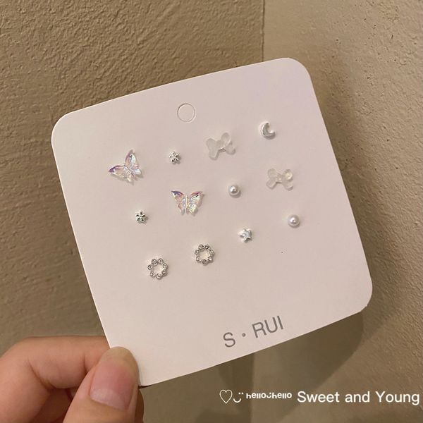 stud s925 delicate elegant butterfly earrings sets simple cute korean small earring for women girls party jewelry gifts 221119, Golden;silver
stud s925 delicate elegant butterfly earrings sets simple cute korean small earring for women girls party jewelry gifts 221119, Golden;silver
