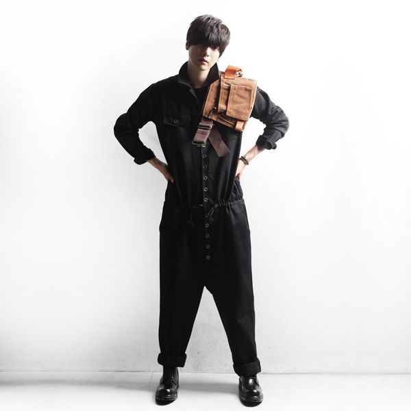men's pants can be customized qiu dong han edition men jumpsuits overalls runway looks the easing conjoined straps trousers fashion 221, Black
men's pants can be customized qiu dong han edition men jumpsuits overalls runway looks the easing conjoined straps trousers fashion 221, Black
