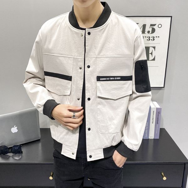 men's down parkas spring and autumn men's fashion jacket trend large size casual color jacket casual street clothing jacket male 2, Black
men's down parkas spring and autumn men's fashion jacket trend large size casual color jacket casual street clothing jacket male 2, Black