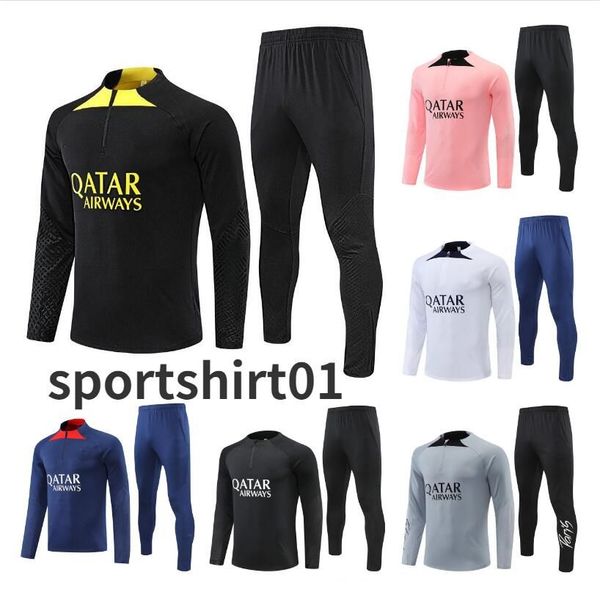 men kids soccer tracksuit psgs jacket futbol men long sleeves survetement sets hommes sportswear training suits football, Black
men kids soccer tracksuit psgs jacket futbol men long sleeves survetement sets hommes sportswear training suits football, Black