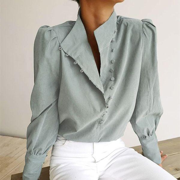 women's blouses shirts elegant turtleneck blouse long sleeve white shirt office ladies casual solid singlebreasted puff sleeve womens b
women's blouses shirts elegant turtleneck blouse long sleeve white shirt office ladies casual solid singlebreasted puff sleeve womens b