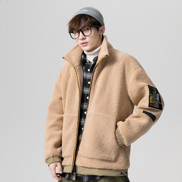 men's down parkas mens harajuku lamb wool jackets streetwear japanese casual thick warm winter coat fashion college outwear windbreaker, Black
men's down parkas mens harajuku lamb wool jackets streetwear japanese casual thick warm winter coat fashion college outwear windbreaker, Black