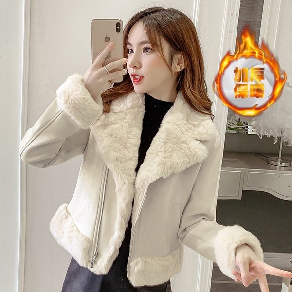 women's jackets fashion deerskin velvet jackets women's clothing autumn winter coats fur lamb hair casual short jackets girls jp2, Black;brown
women's jackets fashion deerskin velvet jackets women's clothing autumn winter coats fur lamb hair casual short jackets girls jp2, Black;brown