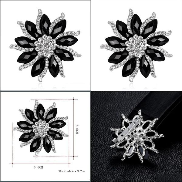 pins brooches black flower brooch crystal wedding bouquet pins women dress suits brooches fashion jewelry gift drop delivery dhawc, Gray
pins brooches black flower brooch crystal wedding bouquet pins women dress suits brooches fashion jewelry gift drop delivery dhawc, Gray