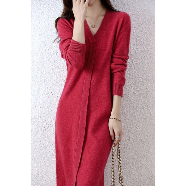 casual dresses autumn winter high elasticity 100 wool thicken sweater dress warm basic knit pullovers women slim dress female casual dresses, Black;gray
casual dresses autumn winter high elasticity 100 wool thicken sweater dress warm basic knit pullovers women slim dress female casual dresses, Black;gray