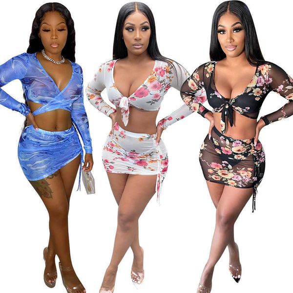women's two piece pants floral print sheer mesh skirts 2 piece outfits lace up long sleeve crop drawstring ruched mini two piece set cl, White
women's two piece pants floral print sheer mesh skirts 2 piece outfits lace up long sleeve crop drawstring ruched mini two piece set cl, White