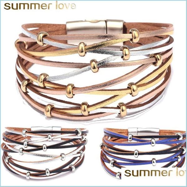 other bracelets handmade personalized beads leather bracelets for women men fashion mtiple layers charm gold sier wrap bracelet bang dhg8o, Golden;silver
other bracelets handmade personalized beads leather bracelets for women men fashion mtiple layers charm gold sier wrap bracelet bang dhg8o, Golden;silver