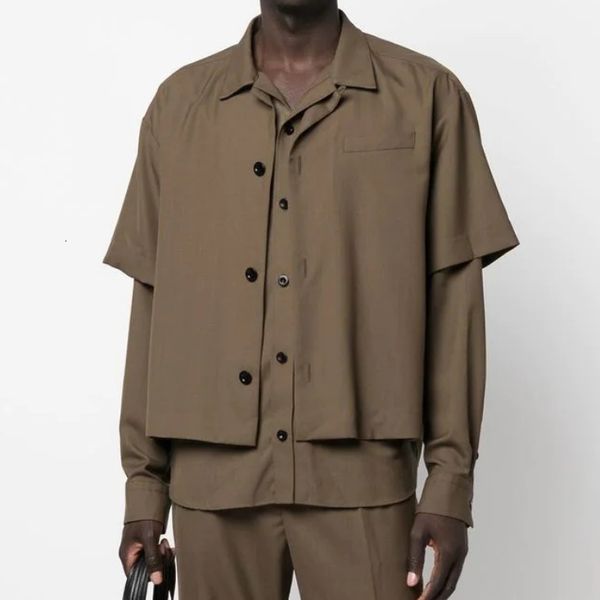 men's casual shirts s6xlspring fashion men's loose fake twopiece shirt youth longsleeved shirt casual fashion pointed neck 221119, White;black
men's casual shirts s6xlspring fashion men's loose fake twopiece shirt youth longsleeved shirt casual fashion pointed neck 221119, White;black