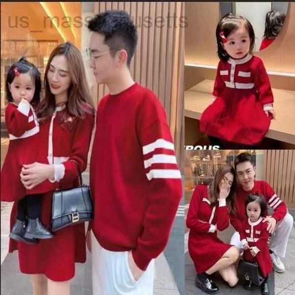 family matching outfits high end fried street baby clothes autumn and winter 2022 new four mouth red sweater dress l221108, Blue
family matching outfits high end fried street baby clothes autumn and winter 2022 new four mouth red sweater dress l221108, Blue