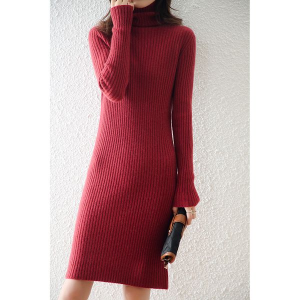 casual dresses women dresses kneelength 100 cashmere knitted elegante dress winter vintage clothes long sleeve turtleneck pullover vestidos, Black;gray
casual dresses women dresses kneelength 100 cashmere knitted elegante dress winter vintage clothes long sleeve turtleneck pullover vestidos, Black;gray