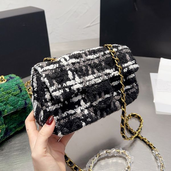 cc bags luxury brand shoulder bags womens classic mini flap sqaure bags wool tweed gren black gold metal matelasse chain crossbody shoulder
cc bags luxury brand shoulder bags womens classic mini flap sqaure bags wool tweed gren black gold metal matelasse chain crossbody shoulder