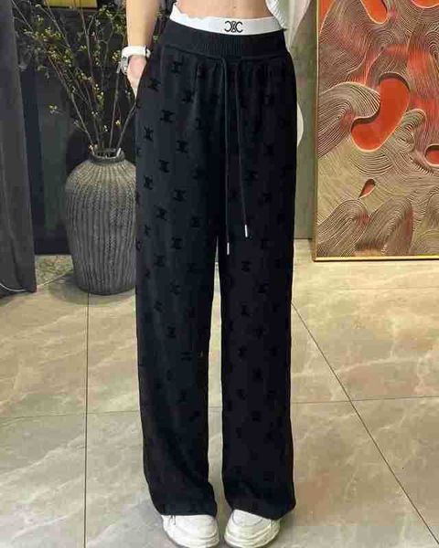 women's pants & capris designer ce home arc de triomphe flocked elastic waist wide leg women's high waist sagging mop pants casual, Black;white
women's pants & capris designer ce home arc de triomphe flocked elastic waist wide leg women's high waist sagging mop pants casual, Black;white