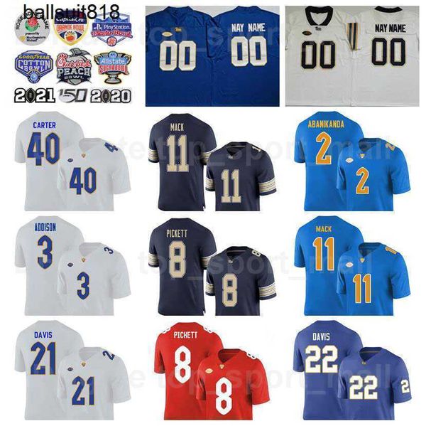 ncaa college football pittsburgh panthers jersey men university 8 kenny pickett 2 israel abanikanda 22 vincent davis 21 aj 40 daniel carter, Black
ncaa college football pittsburgh panthers jersey men university 8 kenny pickett 2 israel abanikanda 22 vincent davis 21 aj 40 daniel carter, Black