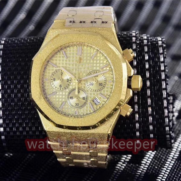 u1 men's luxury quartz watch 42mm stainless steel multi dial sapphire waterproof frosted multi-color business watch, Slivery;brown
u1 men's luxury quartz watch 42mm stainless steel multi dial sapphire waterproof frosted multi-color business watch, Slivery;brown