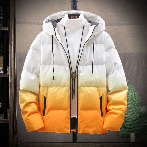 men's down parkas cotton jacket men's jacket with hood autumn and winter men's trend gradient casual thickening warm parker c, Black
men's down parkas cotton jacket men's jacket with hood autumn and winter men's trend gradient casual thickening warm parker c, Black