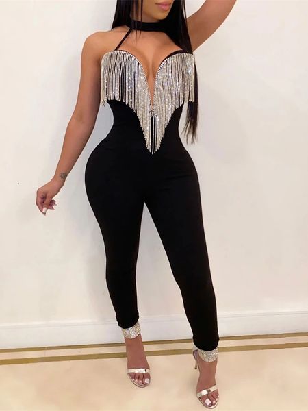 women s jumpsuits romper party elegant sequin tassel v neck sleeveless bodycon romper club summer overalls female streetwear 221119, Black;white
women s jumpsuits romper party elegant sequin tassel v neck sleeveless bodycon romper club summer overalls female streetwear 221119, Black;white