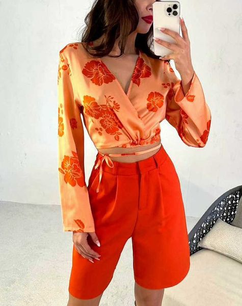 women's two piece pants seigurhry women's 2 pieces outfits v neck shirt blazer knee length pants set casual floral printed tie sh, White
women's two piece pants seigurhry women's 2 pieces outfits v neck shirt blazer knee length pants set casual floral printed tie sh, White