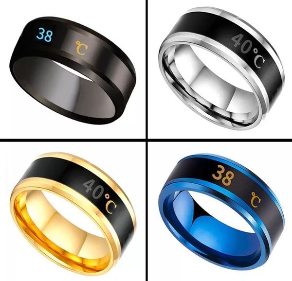 stainless steel smart rings temperature ring intelligent temperaturesensing titaniumsteel couples ring, Silver
stainless steel smart rings temperature ring intelligent temperaturesensing titaniumsteel couples ring, Silver